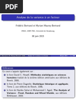 Analyse de La Variance À Un Facteur