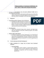 The State of Equal Representation in Investment Arbitration: An Update On Women's Role in Alternative Dispute Resolution