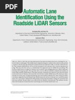 Automatic Lane Identification Using The Roadside Lidar Sensors