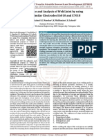 Performance and Analysis of Weld Joint by Using Two Dissimilar Electrodes E6010 and E7018