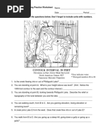 Topographic Map Reading Practice Worksheet