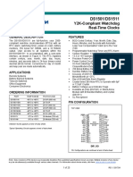 DS1501/DS1511: Y2K-Compliant Watchdog Real-Time Clocks