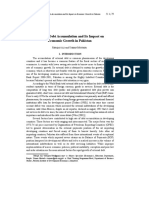 External Debt Accumulation and Its Impact On Economic Growth in Pakistan