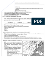 Preguntas/Actividades 1 Eso de Geografía e Historia