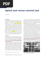 Apical Seal Versus Coronal Seal