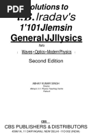 Abhay Kumar Singh I E Irodov Solutions To I.E. Irodov S Problems in General Physics. Volume 2 Waves Optics Modern Physics 1998