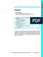 Poulies Et Courroies de Transmission. Données Numériques. (O)