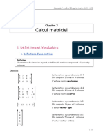 Calcul Matriciel Cours PDF