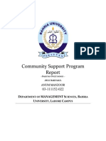 Community Support Program: D Management S, B U, L C