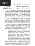 Google Docs en Clase de Geografia e Historia