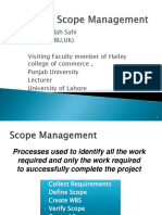 Project Scope Management Final