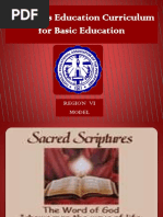 Religious Education Curriculum For Basic Education: Region Vi Model