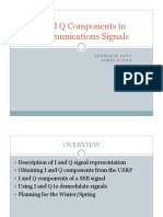 I and Q Components in Communications Signals: Sharlene Katz James Flynn