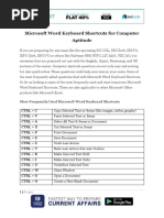 Microsoft Shortcuts