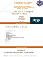 Project Report Guide Lines