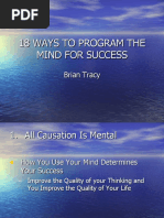 BRIAN TRACY-18 Ways To Program The Mind For Success PDF