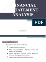 Financial Statement Analysis: Mr. Christopher B. Cauan