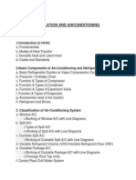 Heating Ventilation and Airconditioning Syllabus