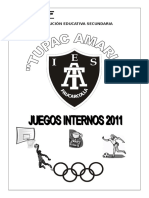 Programa Juegos Internos 2011