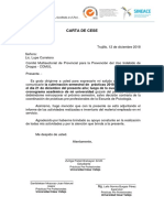 Carta de Cese