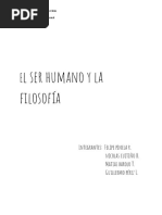 La Filosofia y El Ser Humano 