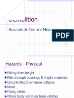 Demolition: Hazards & Control Measures