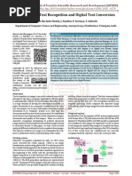 Handwritten Text Recognition and Digital Text Conversion