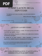 Hipotesis de Investigacion