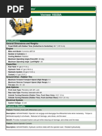 Vermeer V8550A: Specifications