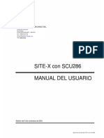 Manual de Uso Maquina de Rayos X Site-X With Scu286 (Español)