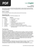 LearnEnglish Magazine Thanksgiving 0