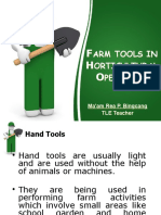 Farm Tools in Horticultural Operation