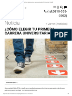 ¿Cómo Elegir Tu Primera Carrera Universitaria - , Universidad Siglo 21