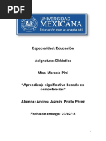 Aprendizaje Significativo Basado en Competencias