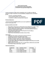 Key Responsibilities & Job Profile