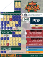 2019 Boise Hawks Schedule