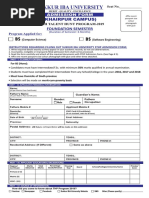 Admission Form STHP-2019 Khairpur Campus Nov-12-2018