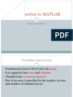 Introduction To MATLAB