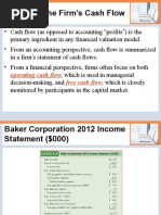 Analyzing The Firm's Cash Flow