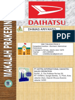 Makalah PRAKERIN Di PT. Astra International Daihatsu TBK (Daihatsu Sales Operation Sunter)