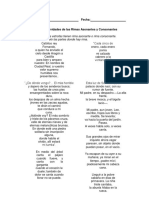 Ejemplos de Rima Asonante y Consonante