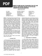 Recent Developments in IEEE and IEC Standards For Off Line and On Line Partial Discharge Testing of Motor and Generator Stator Windings