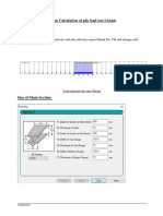 Design Calculation of Pile Load Test I-Beam