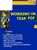 Working in Teams