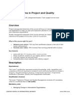 Level 7 Diploma in Project and Quality Management