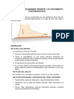 Alteraciones en Miembro Inferior y Su Tratamiento Fisioterapéutico