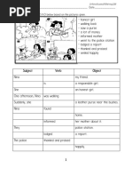 Name: - Date: - Task 1: Complete The S.V.O Below Based On The Pictures Given