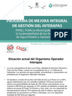 Programa de Mejora Integral de Gestión Del Interapas