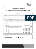 Prueba Evaluacion Interna Sexto Primaria Planea Junio 2019