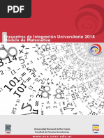 Modulo Matemática Ingreso 2018